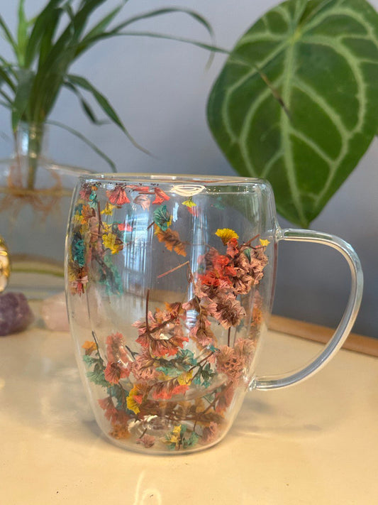 Taza de té de flores